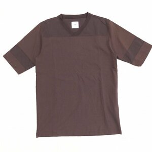 新品 ts(s) ティーエスエス 定価12,500円+税 フットボール Tシャツ 1(S) ブラウン 半袖 トップス 未使用 日本製 国内正規品 メンズ tsT8