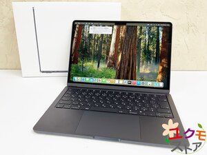 1円～ 美品 MacBook Air (M2, 2022) MLY33J/A (A2681) 13.6インチ 8GB 256GB マックブック ミッドナイト 充放電2回 アップルケア＋有