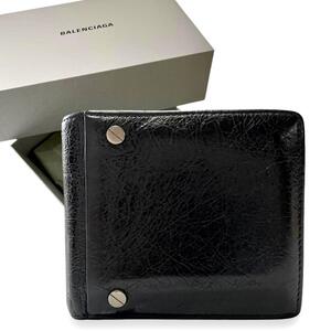 美品/完売 BALENCIAGA CASH Bifold Black 23ss