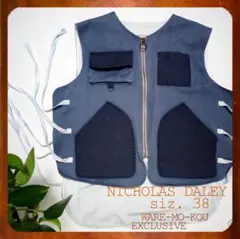 NICHOLAS DALEY HUNTING WAISTCOAT VEST吾亦紅