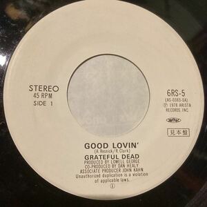 [サンプル]Grateful dead レコード　good lovin’ md0702-1 グレイトフル・デッド　プロモ 盤 シングル　7インチ 6rs-5