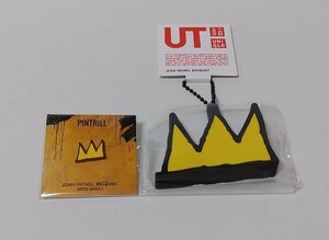 2020 稀少品 Jean-Michel Basquiat『Crown』2点セット①MoMA ピンバッジ＋②UNIQLO 限定品 チャームラバー※未開封/未使用/デッドストック