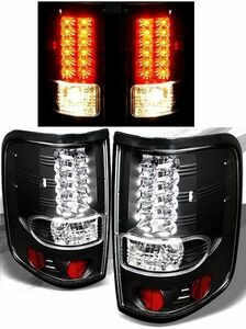 フォード Ford F150 F-150 04y-08y リア LED ブラック テールランプ 黒 テール 送料無料