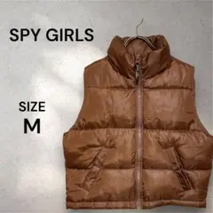 【スパイガール】SPYGIRLS レディース ダウンベスト Mサイズ 茶色