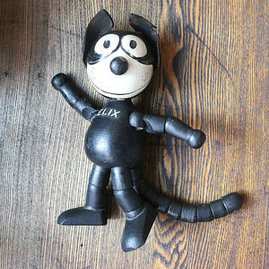 フィリックス・ザ・キャット フィリックス FELIX the Cat アンティーク ウッド フィギュア 当時物 1920s アメリカ 戦前モデル ビンテージ