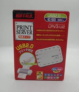 ★１円出品★送料無料★BUFFALO LPV3-U2 USB2.0対応 マルチプロトコルプリンタサーバ