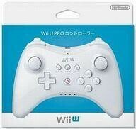 中古WiiUハード WiiU PROコントローラー (shiro)(状態：USBケーブル欠品、本体状態難)