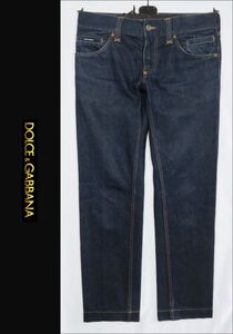 ■■＜美品＞ドルチェ&ガッバーナ＜DOLCE&GABBANA／14CLASSIC＞straight wide denim パンツ＜48＞■■