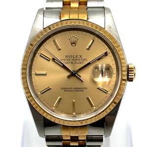 【正規品】ROLEX　ロレックス　デイトジャスト　16233　SS×YG　自動巻き　L番　K18　極美品