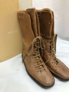 BALLY バリー　ロングブーツ　　ハイカット　レザー　イタリア製　ブラウン系　35 1/2 (22.5cm相当 ）箱あり　#K234