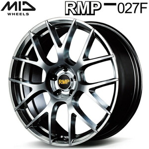 MID RMP 027F 4本Set ハイパーメタルコート/ミラーカット 7.5J-19インチ 5H114.3 インセット+48