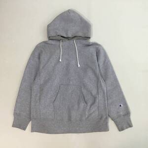 ■ 単色タグ 復刻 USA製 Champion チャンピオン パーカー グレー サイズ XL メンズ バックプリント カレッジプリント 0.86kg