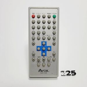 ●返金保証対応●RJPT-770P●AVOX アボックス DVD リモコン 動作確認済 中古 used リモコンシリーズ k-78364R225