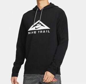 新品 送料込 NIKE DRI-FIT TRAIL PULLOVER L/S HOODIE XLサイズ 黒 ナイキ ドライフィット トレイル フーディ パーカー RUN ランニング