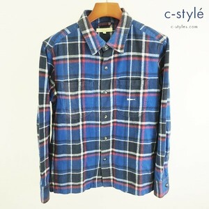 O370 [人気] DESCENDANT ディセンダント チェックシャツ 2 マルチカラー 長袖 コットン100% | N★