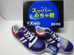 ★XEBEC スーパーめちゃ軽　樹脂先芯　耐油性ラバーソール　SAFETY SHOES 27.0cmEEEE (新品未使用品）★