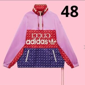 adidas x Gucci ダブルネームアノラックブルゾン 48