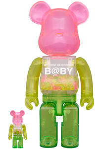 MY FIRST BE@RBRICK B@BY 1st Color Clear Ver. 100％ 400％ ベアブリック メディコムトイ CHIAKI 千秋 MEDICOM TOY PLUS