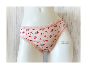 ★新品★ L Tバック ショーツ 薄ピンク ハート レース セクシーランジェリー