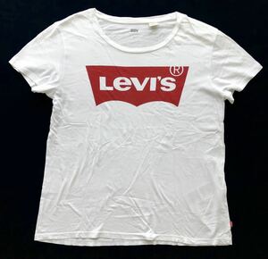 リーバイス ビッグロゴ デカロゴ Tシャツ 染み込みプリント　　Levis レディース 訳あり 柳3346