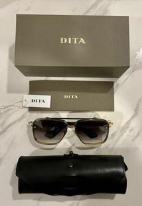 [DITA] MACH-SIX ユニセックス サングラス YELLOW GOLD/DARK GREY one size fits all