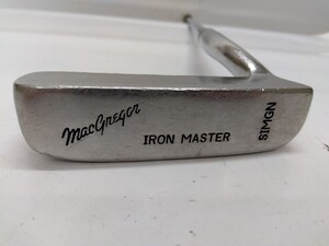 【中古パター】 MacGregor IRON MASTER SIMGN flex:不明 メンズ右 オリジナルスチールシャフト マグレガー ヘッドカバー付き メーカー違い