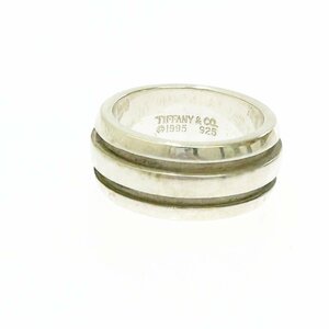 【1円スタート】TIFFANY & Co. ティファニー シルバー グルーブドダブルライン 10.0g 925刻印 指輪 リング 273885