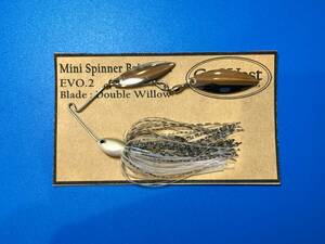 Evo.2-76 GoWestミニスピナーベイト1/8oz（Double Willow Leaf Blade）【リアブレード Ultra Premium Chrome#３】