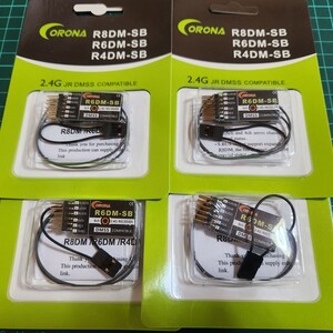 即決《送料無料》■4個■ Corona R6DM-SB 6CH S.BUS 受信機 軽量 薄型 2.4G JR DMSS 互換 　　 　　ラジコン XG6 XG7 XG8 XG11 XG14プロポ