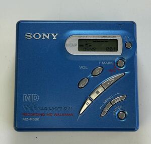 SONY WALKMAN MDプレーヤー MDウォークマン MZ-R500 本体のみ 動作確認済み@