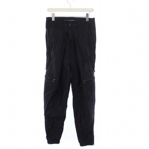 ユリウス JULIUS 23AW Flight Pants フライトパンツ ジョガーパンツ テーパード 1 S 黒 ブラック 827PAM6 /KH メンズ