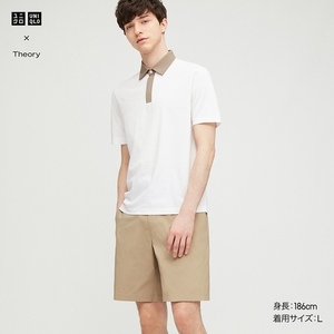 UNIQLO Theory コラボ 感動イージーショートパンツ BEIGE オンライン限定サイズ(4XL) 完売 レア