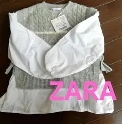 ZARA　新品未試着　ニットブラウス