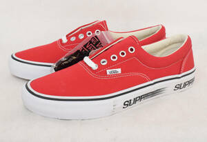 未使用品 16SS supreme VANS Motion Logo Era Plo シュプリーム バンズ エラ モーションロゴ 赤 US9.5 27.5㎝