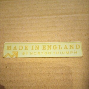 即決 ＭＡＤＥ ＩＮ ＥＮＧＬＡＮＤ ＢＹＮＯＲＴＯＮ ＴＲＩＵＭＰＨ ステッカーシールデカールガレージガラスシャッターヘルメット