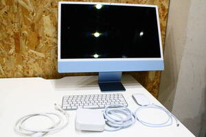 TJ01074　Apple iMac 24 インチ A2439 Apple M1　モニター傷有り　【ジャンク アクティビティロック】