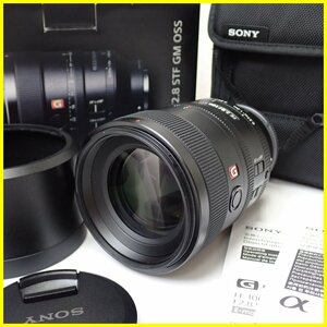 ★SONY/ソニー Eマウント用 中望遠単焦点レンズ FE 100mm F2.8 STF GM OSS/SEL100F28GM/フード・ケース等付属/ジャンク扱い&0997300874