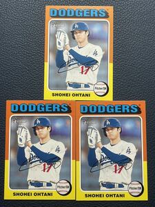 大谷翔平2024 Topps Heritage Baseball #371 Los Angeles Dodgers 3枚セット