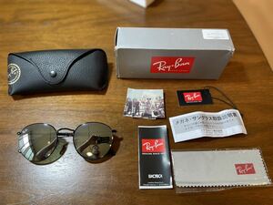 Ray-Ban レイバンビームス別注　フラッシュブラック　Flashblack 新品　男女兼用 beams ラウンドメタル　RayBan レイバンサングラス