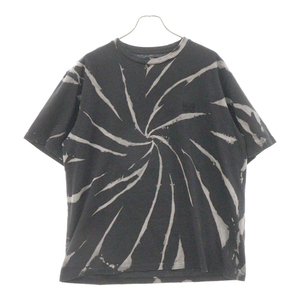 Needles ニードルス STUDIOUS別注 Tie Dye S/S Tee タイダイ クルーネック 半袖Tシャツ カットソー ブラック OT1576