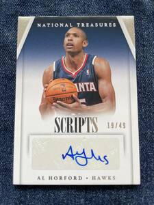 PANINI★2013-14 NATIONAL TREASURES BASKETBALL★Al Horford★オートカード★Auto /49