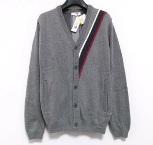 新品★Lakeland★レイクランド★カーディガン★38★グレー★ゴルフ★ユニオンジャック