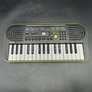 【動作品】CASIO/カシオ ミニキーボード 32ミニ鍵盤 100音色 10曲内蔵 電子ピアノ 楽器 アダプタ付属なし SA-46