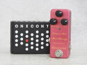 【B】ONE CONTROL CRIMSON RED BASS PREAMP エフェクター ワンコントロール 3007259