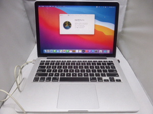 Apple ノートパソコン MacBookPro(Retina13inch Mid 2014) i7 3.0GHz メモリ16GB SSD512GB OS11.2.3 起動可いろいろ難ありジャンク品扱です