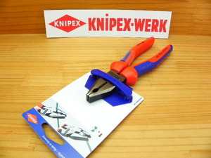 クニペックス ペンチ 強力型 コンフォートグリップ *KNIPEX 0202-180SB ピアノ線2.0 *正規輸入品保障