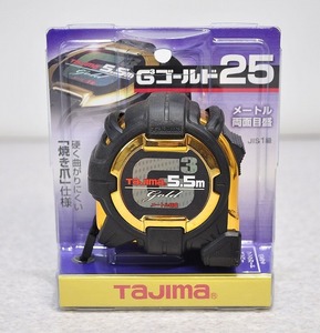 未使用品⑦■未使用 Tajima タジマ G3GL25-55BL G3ゴールド ロック25 5.5m 焼き爪仕様 スケール