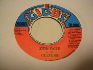 ★Reggae 45★CULTURE/KANDY MANZION GATE/FOOL SAY NO GOD