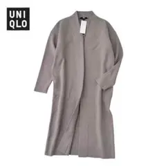 ND797さ@ UNIQLO 新品タグ付き スフレヤーンニットコート S