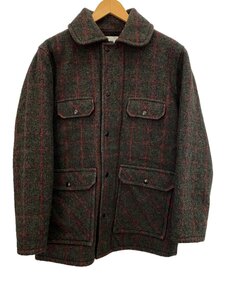 JOHNSON WOOLEN MILLS◆コート/38/ウール/GRY/チェック